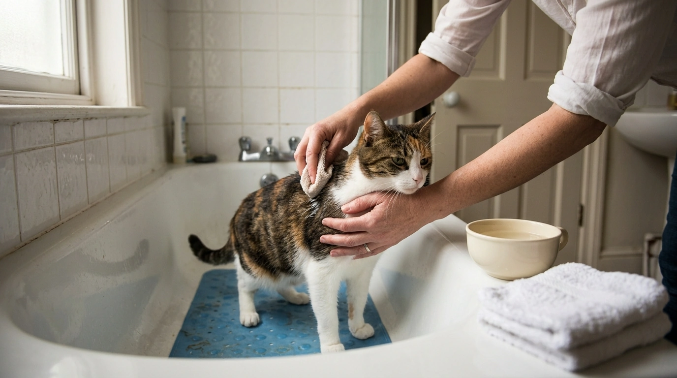 How to Bathe a Cat That Hates Water (Calm, Safe Steps)