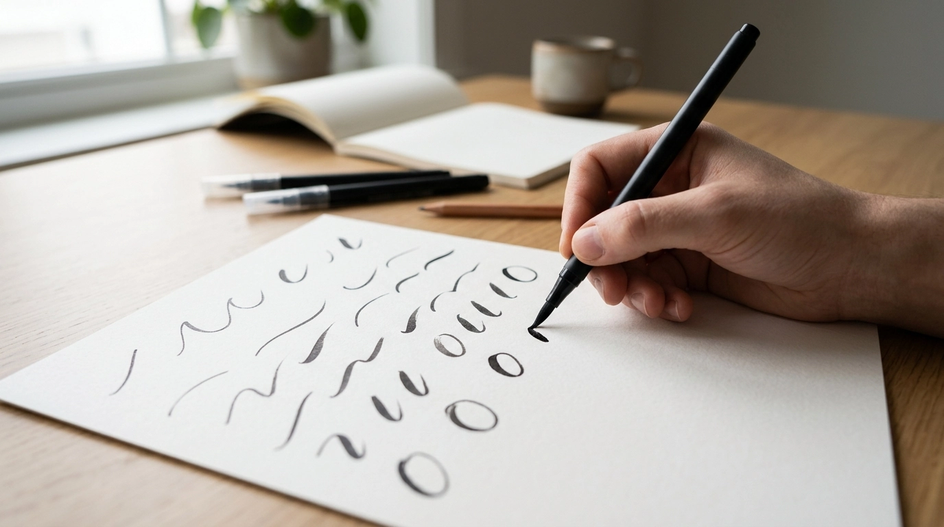 Brush Lettering for Beginners: Learn Modern Script Fast